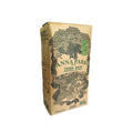 Front view of Anna Park Organic Yerba Mate 500g package featuring a classic paper design with dark green illustrations and OIA Certified Organic seal.