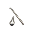 Austral bombilla shown with the teardrop filter detached, highlighting the secure screw-on mechanism and easy-to-clean design.