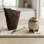 Sol de Mayo | Leather Yerba Pouch