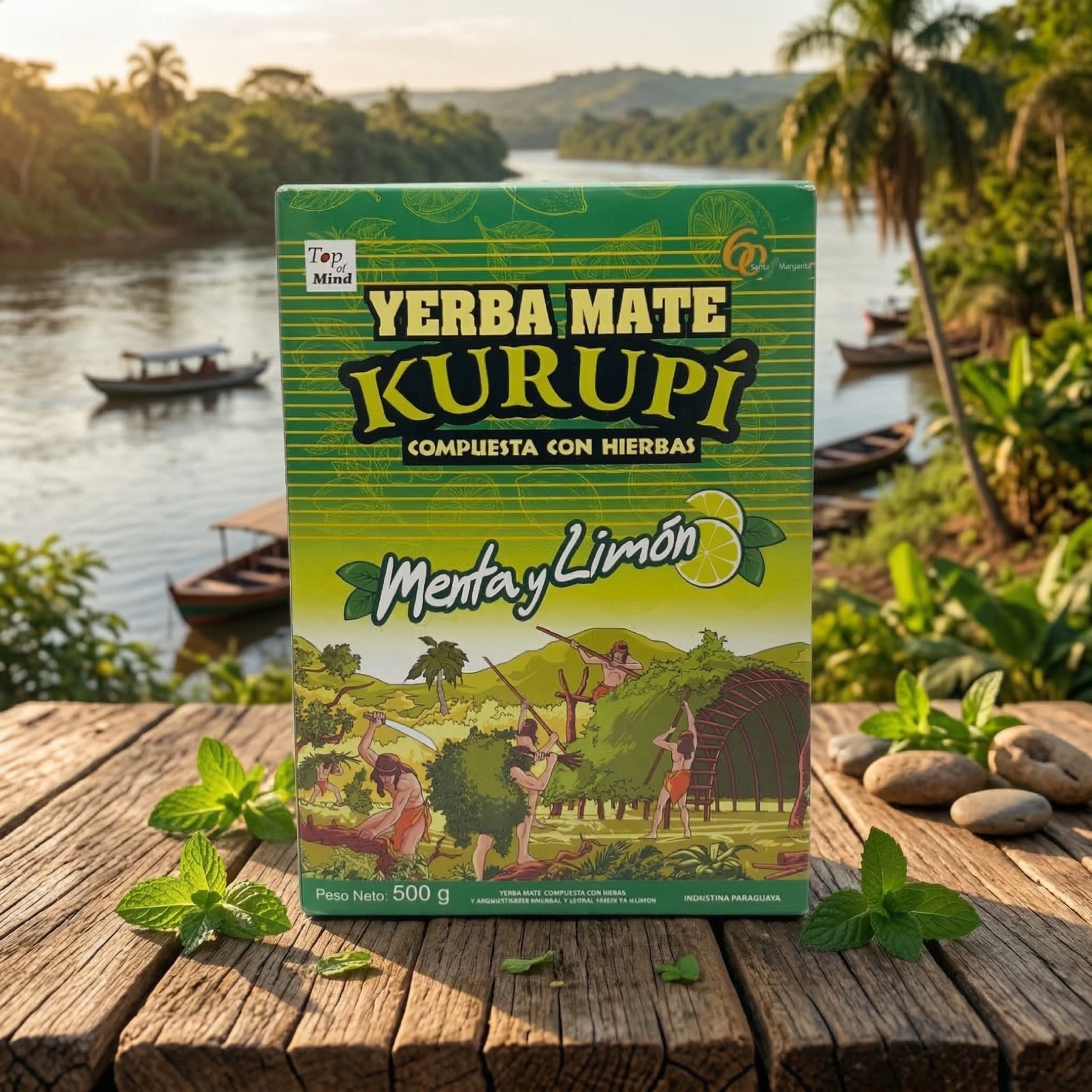 Kurupí Menta y Limón (Mint & Lemon) Yerba Mate - 500g