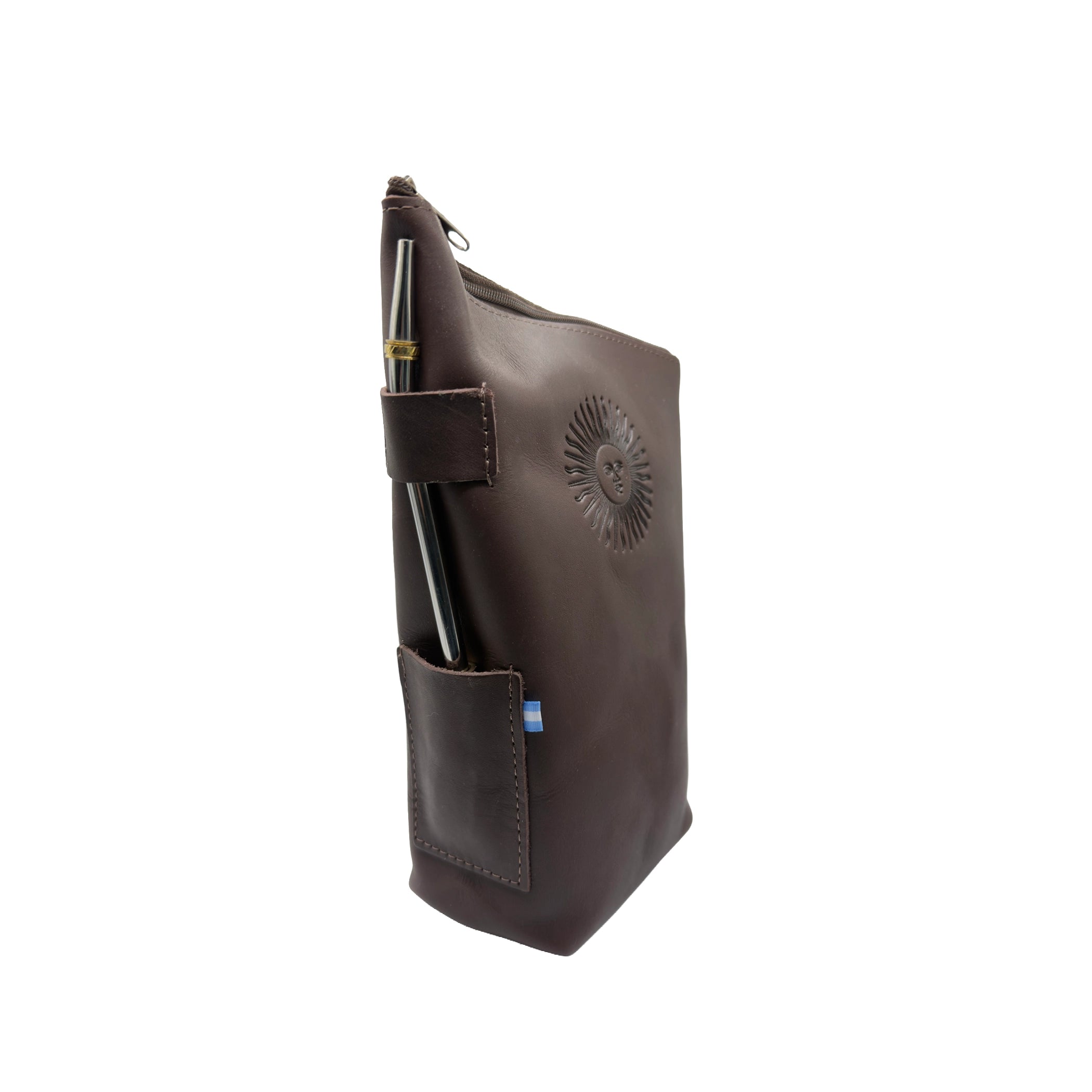 Sol de Mayo - Leather Yerba Pouch