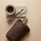 Sol de Mayo | Leather Yerba Pouch