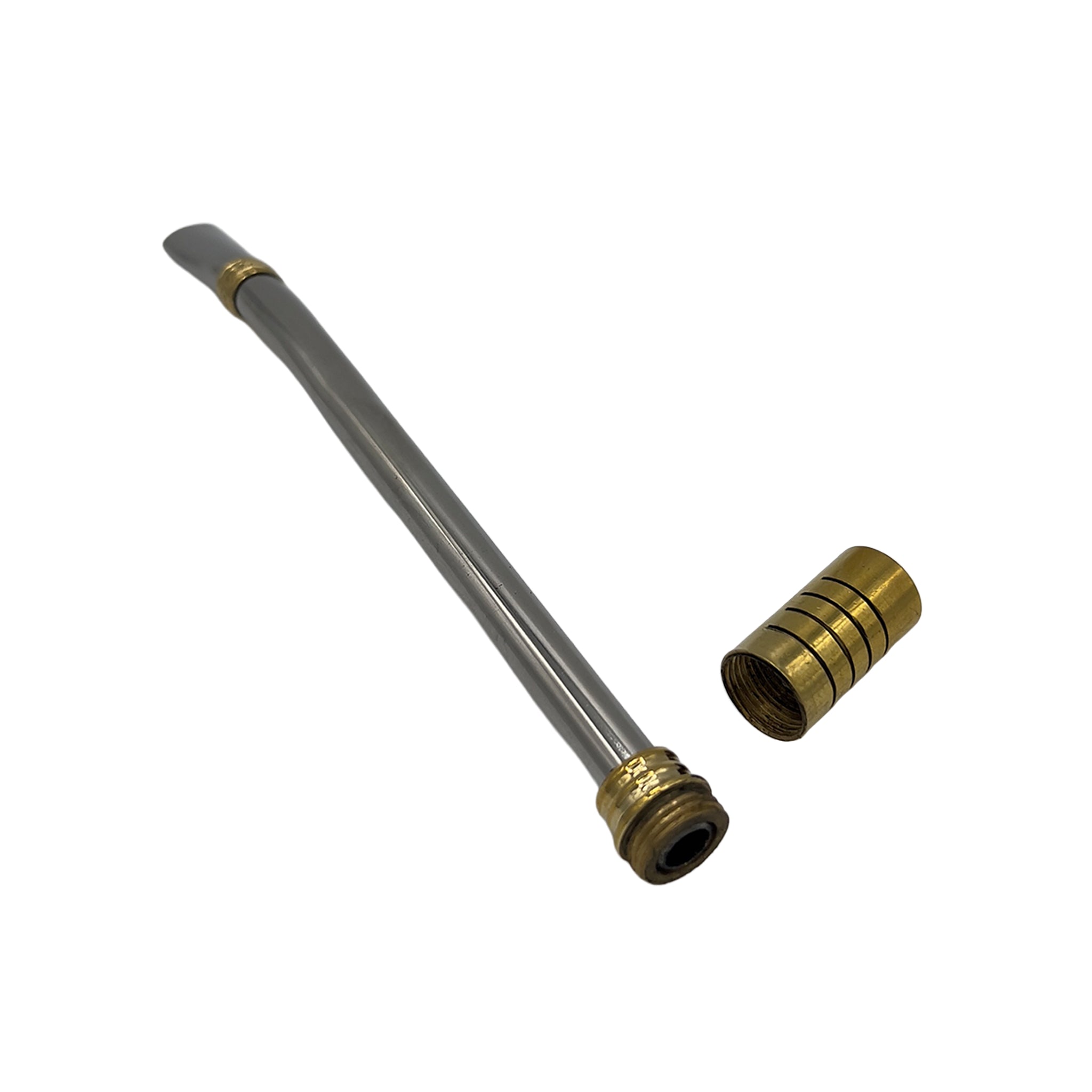 Detailed view of the Altiplano bombilla with its removable cylindrical filter, showcasing the ease of cleaning and maintenance.