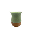 Nature-inspired Summer Green Cueca ceramic mate gourd, perfect for a modern and organic ritual.
