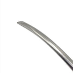 Close-up of the Delta bombilla's tapered mouthpiece, showcasing the smooth, ring-less stainless steel design for a comfortable and natural mouthfeel.