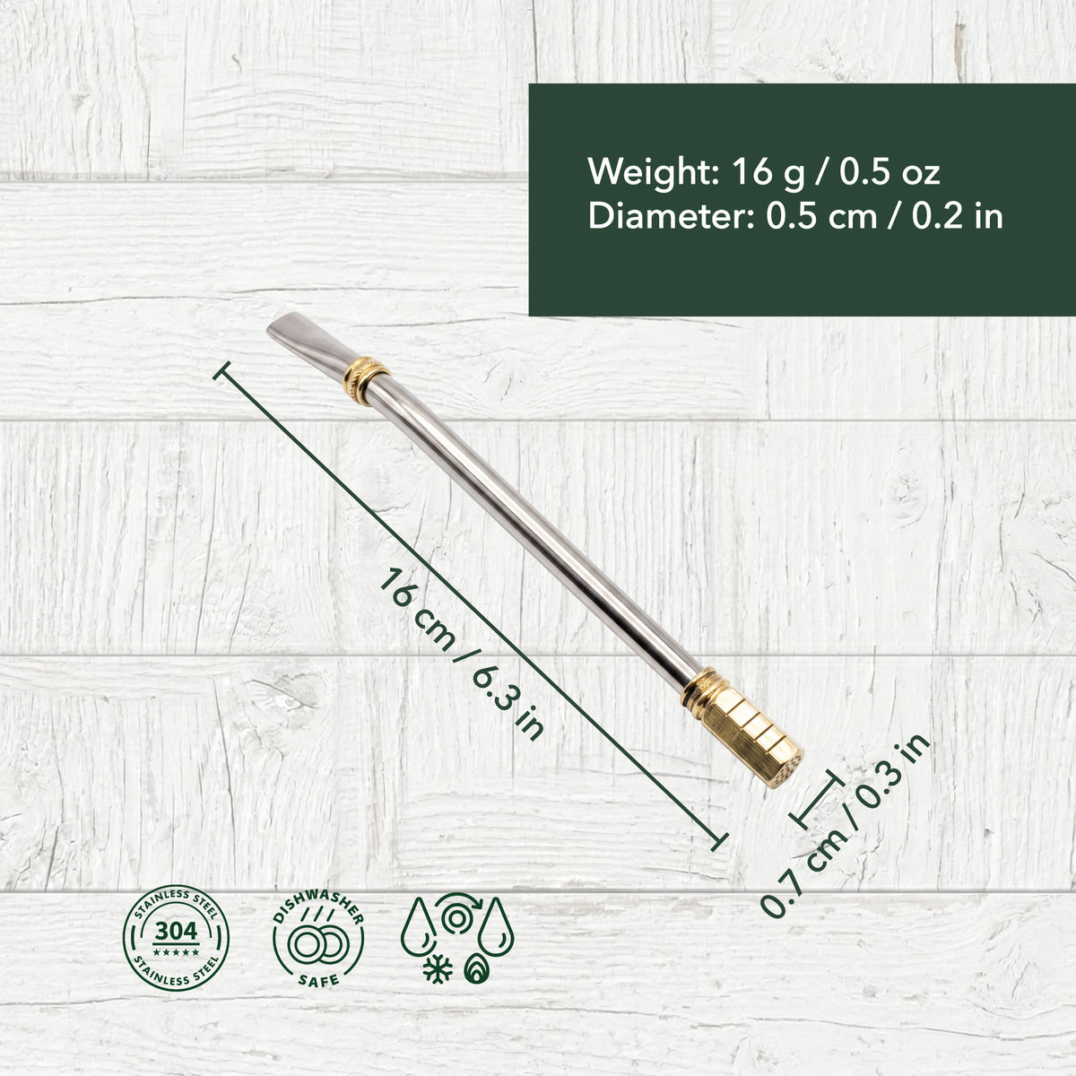 Altiplano - Set de bombilla premium con detalles dorados