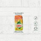 CBSé Naranja orange flavoured yerba mate 500g (1.1 lb) package on a white wood background with serving size details and gluten-free, plant-based icons.