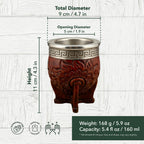 Bailecito | Embossed Imperial Mate Gourd Set