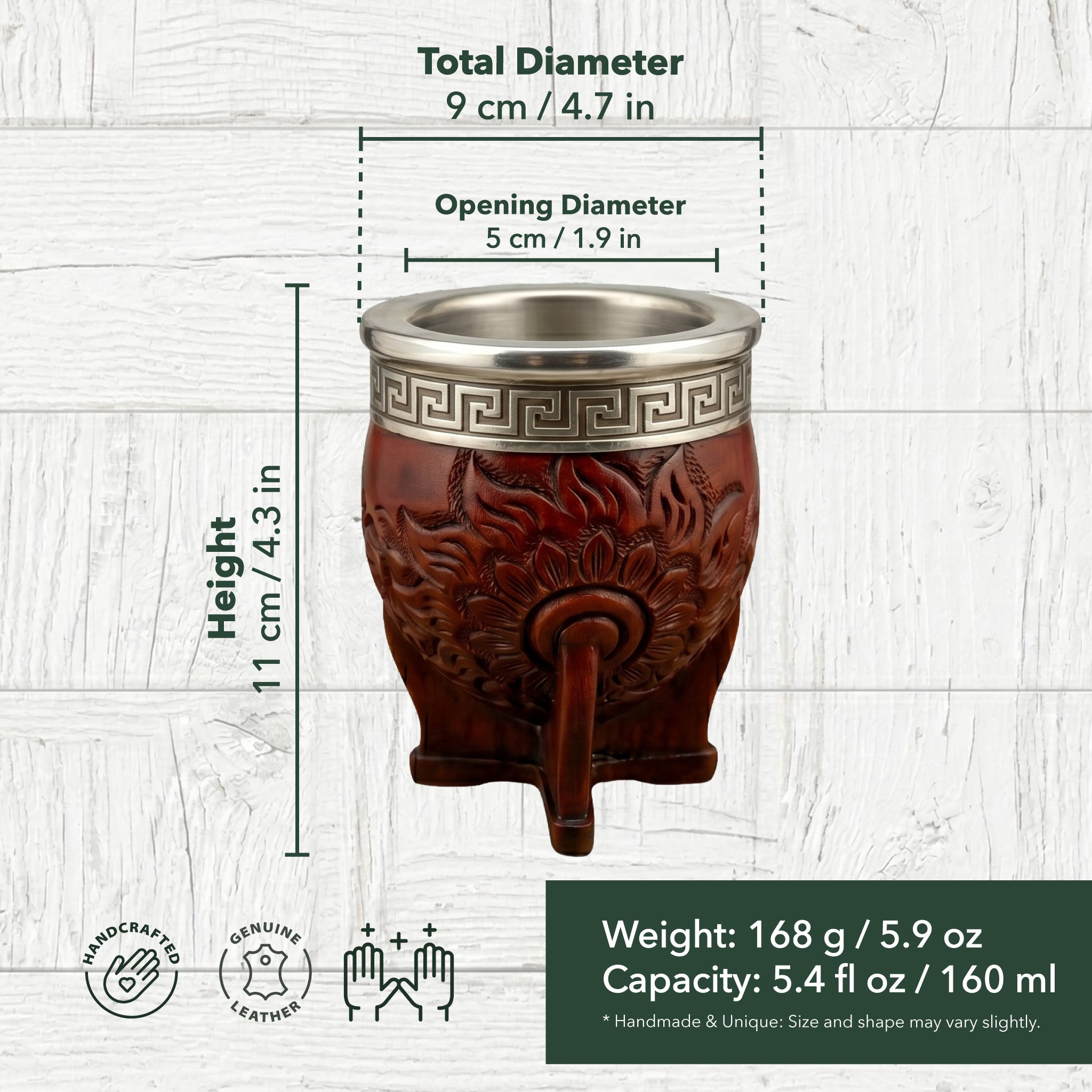 Bailecito | Embossed Imperial Mate Gourd Set