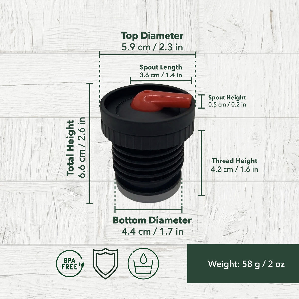 Sudoeste - Tapón cebador de precisión 360°