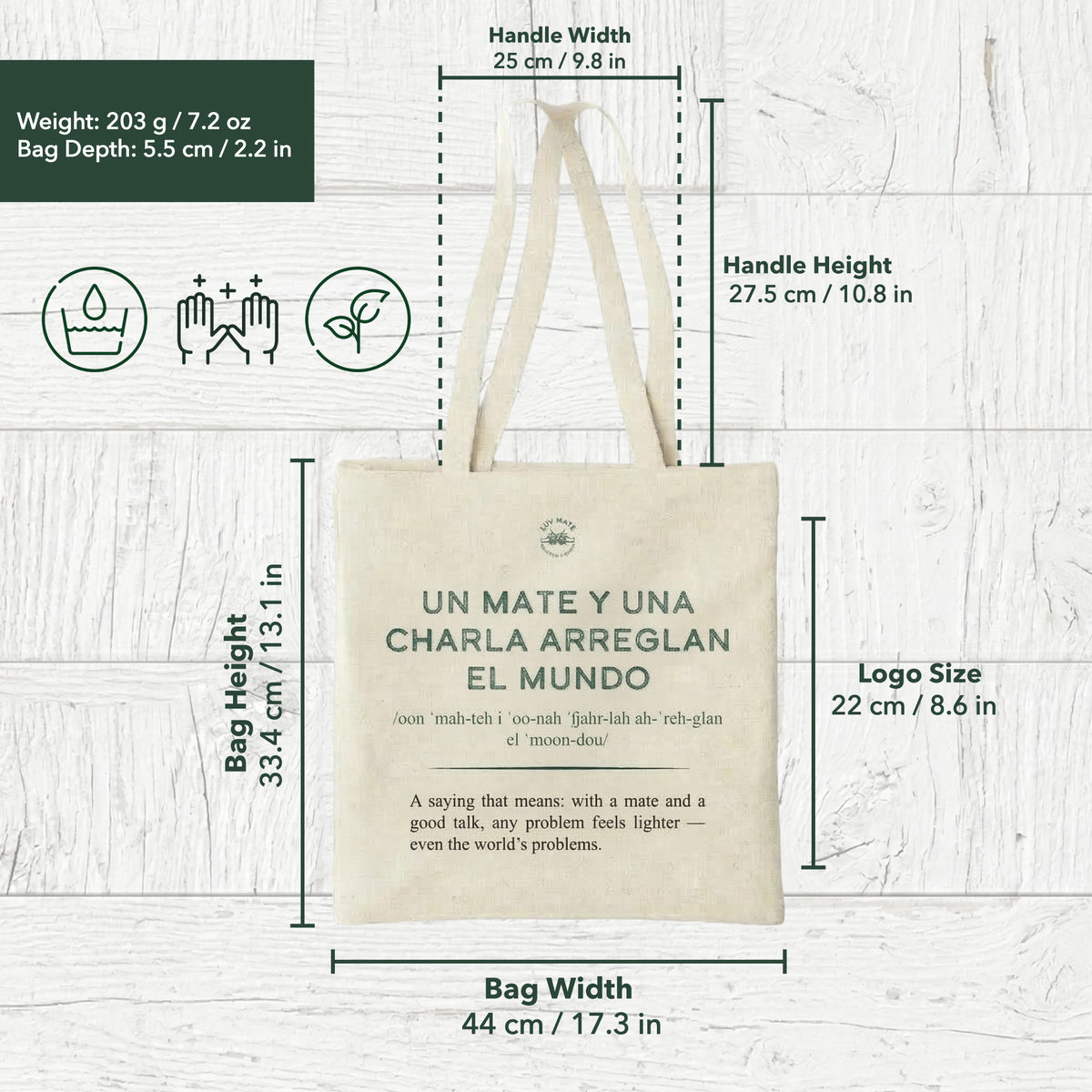 Mate Lover - Tote Bag con frases materas