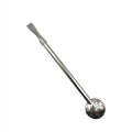 Luv Mate Iguazú – Stainless steel yerba mate bombilla straw with a wide spoon filter for high-flow suction and traditional mate sessions.