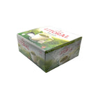 Detailed side view of La Virginia Litoral Mate Cocido box showing nutrition facts and brewing instructions in Spanish