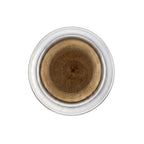 Top-down view of the Pericón Mate Gourd, showing the polished aluminum rim and the 100% natural, organic calabash interior.