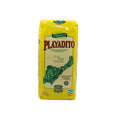 Front view of Playadito Traditional Yerba Mate (500g) yellow pack, a smooth Argentine blend with palo and long natural aging.