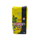 Front view of Rosamonte Suave Yerba Mate (500g), a smooth-cut Argentine blend with a milder flavor and natural aging.