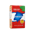 Front view of the classic red 500g package of Taragüi Yerba Mate, Argentina's leading traditional blend.
