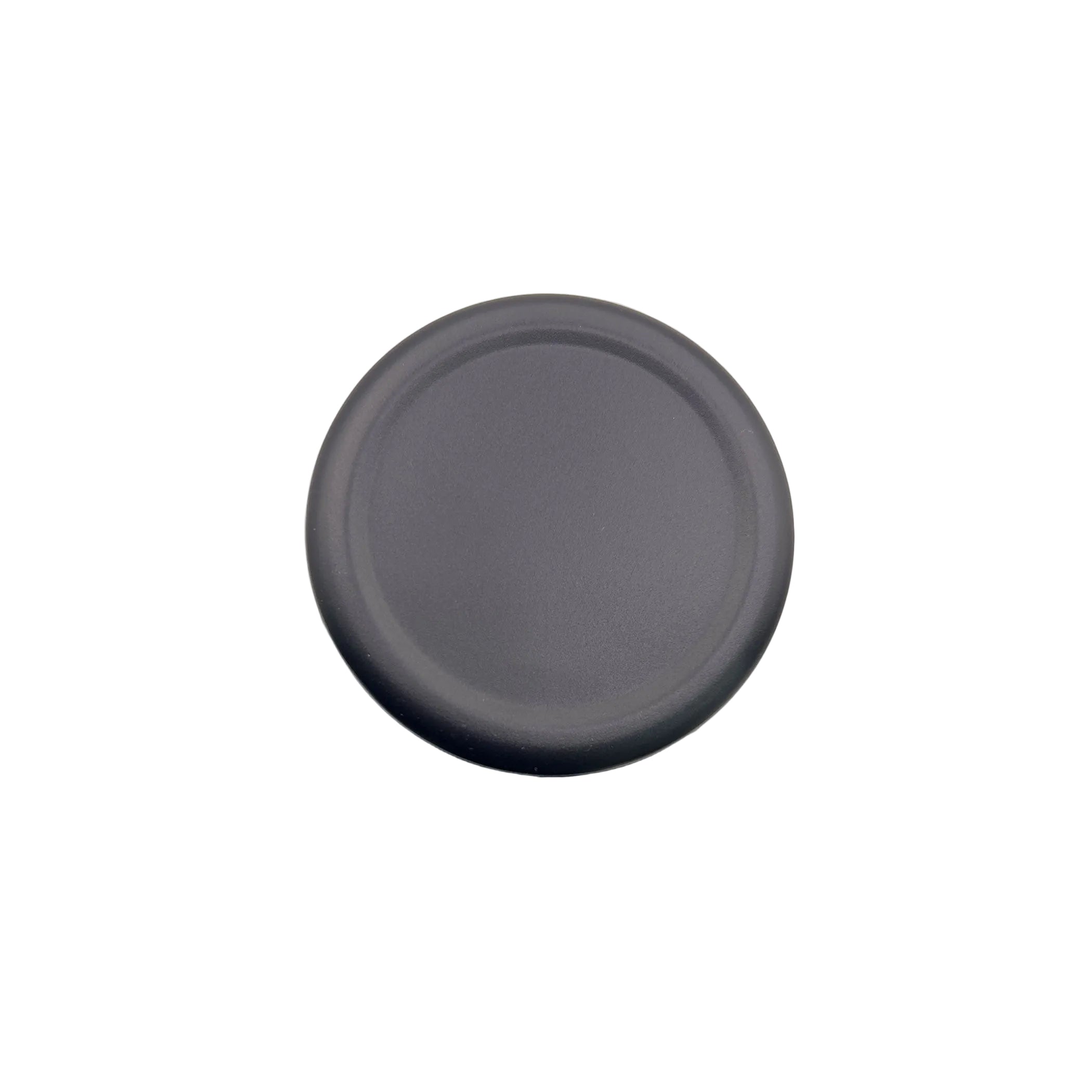 Bottom view of the Zamba mate gourd's stable, matte black base, showing the high-quality finish and non-slip design.