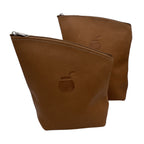 Zonda Premium Leather Yerba and Blend Set in Adobe Tan featuring two handcrafted pouches with debossed mate logo.