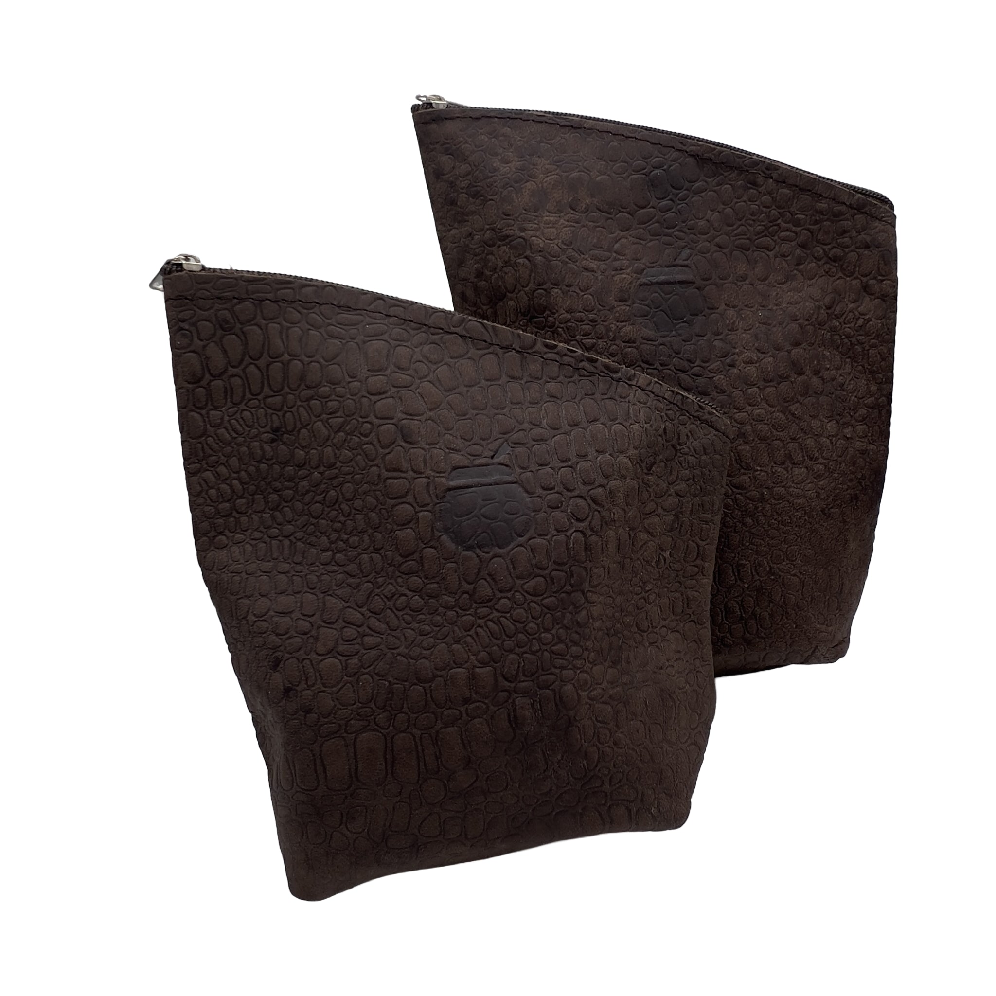 Zonda Leather Yerba & Blend Set in Caiman Brown featuring a rich, textured genuine leather finish